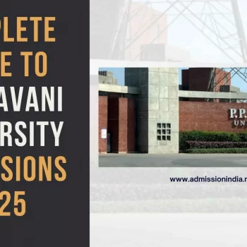 P P Savani University Admissions